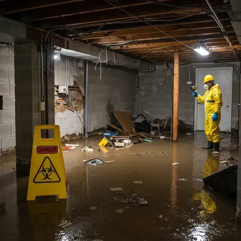 Flooded Basement Electrical Hazard in Wellton, AZ Property